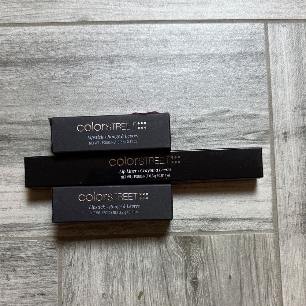 Color Street Lipstick and Lip Liner Bundle